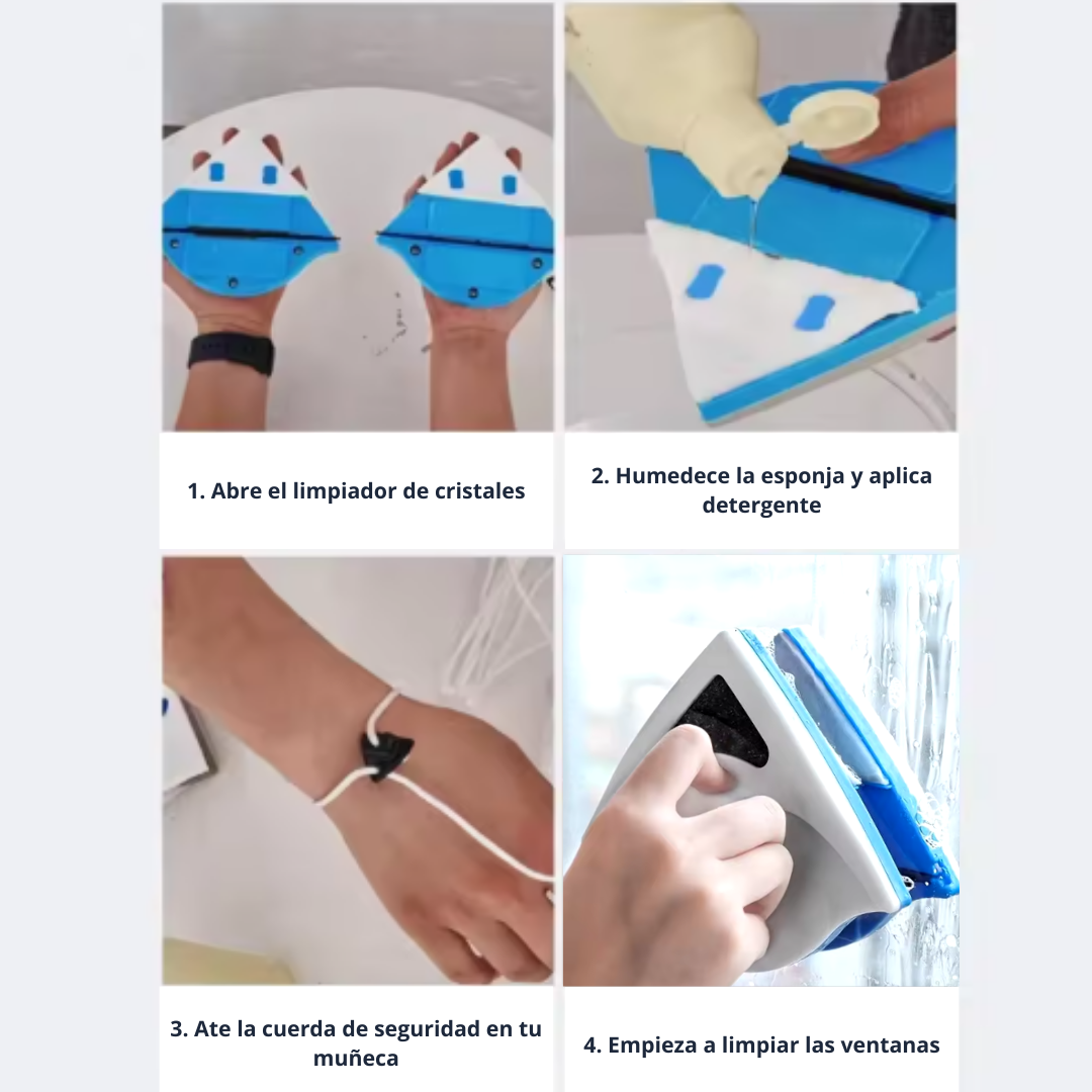 CrystalClean™ Limpiador Magnético de Vidrios - [PROMOCIÓN DISPONIBLE SOLO HOY]